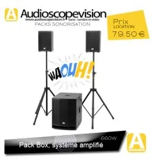 Location Pack Sono Box 660W RMS à Aubagne